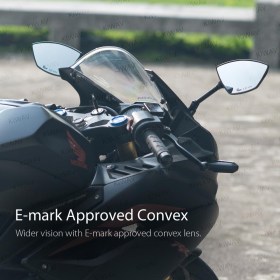 カウルミラー　レッドライン　黒と赤い線　フェアリング取付　汎用