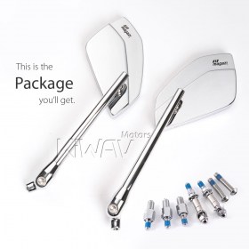 CleaverII chrome compatible with Harley and 10mm motorcycles