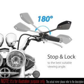 CleaverII black for 8mm scooters and motorcycles