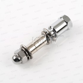chrome mirror adapter compatible with Harley Davidson to use 10MM motorcycle mirror