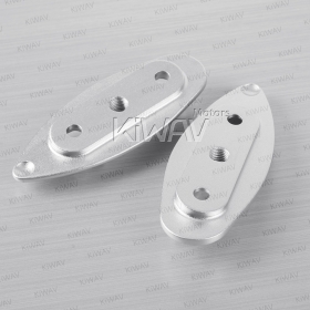 mirror adapter silver aluminum compatible with Yamaha T-MAX 500 2001-2011