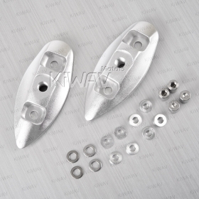 mirror adapter silver aluminum compatible with Yamaha T-MAX 500 2001-2011