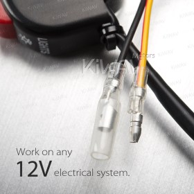 motorcycle black light switch of light 12V DC on 7/8 Inch handlebar