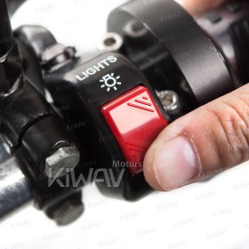 motorcycle black light switch of light 12V DC on 7/8 Inch handlebar