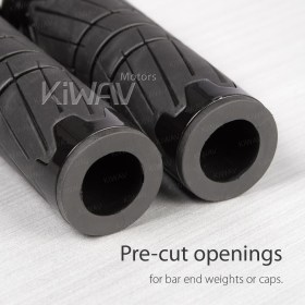 TPR rubber grips Wheel black for 7/8 Inch handlebar with thumb throttle