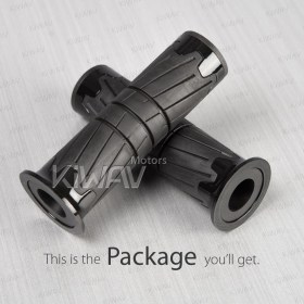 TPR rubber grips Wheel black for 7/8 Inch handlebar with thumb throttle