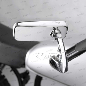 Classic chrome bar end mirrors for Royal Enfield Interceptor 650