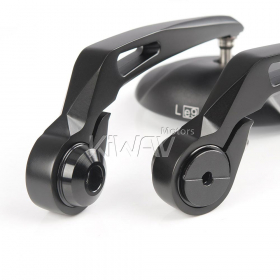 Retro black bar end mirrors for Royal Enfield Interceptor 650