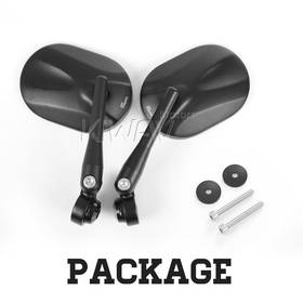 Stark black bar end mirrors for Royal Enfield Interceptor 650