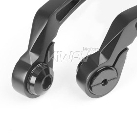 Missie black bar end mirrors compatible with Royal Enfield Interceptor 650