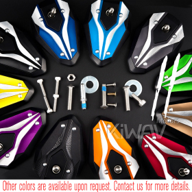 ViperII orange bar end mirrors for Royal Enfield Interceptor 650