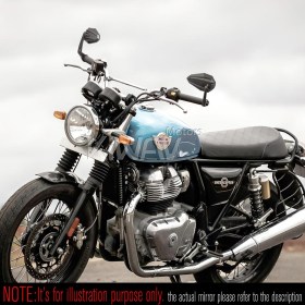 バーエンドミラー　4Rizz　黒　ロイヤルエンフィールド Interceptor 650用