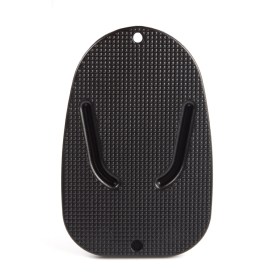 Black motorcycle kickstand pad support puck
