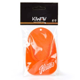 Orange motorcycle kickstand pad support puck