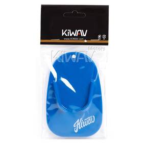 Blue motorcycle kickstand pad support puck
