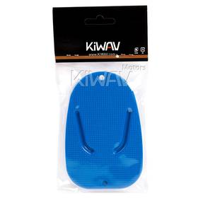 Blue motorcycle kickstand pad support puck