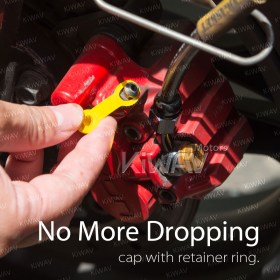 brake caliper bleeder rubber cap yellow