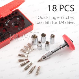 Finger ratchet tool set