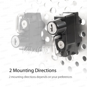 motorcycle helmet lock black fit for 7/8 inch handlebar lever/brake clamp