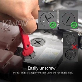10mm battery terminal insulated wrench red