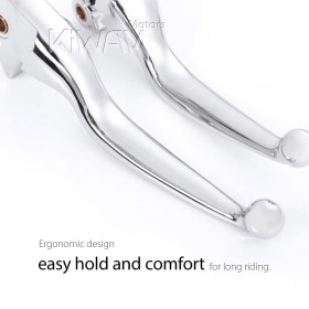 hydraulic brake and cable clutch levers clean look chrome for Harley Davidson 21-'25 Touring & Trike models