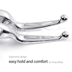 バイクレバーセット　クロム　スロット二つ付き　ハーレー　 2021以降のツーリングとトライクモデルに適用