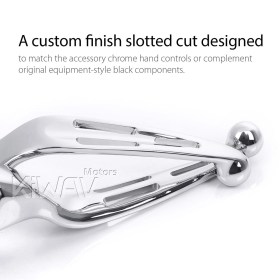 バイクレバーセット　クロム　スロット三つ付き　ハーレー　 2021以降のツーリングとトライクモデルに適用