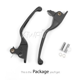 hydraulic brake and cable clutch levers 3 slotted cut black for Harley Davidson 2021-2025 Touring & Trike models
