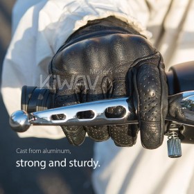 hydraulic brake and cable clutch levers tripple slotted cut chrome for Harley Davidson 2021-2025 Touring & Trike models