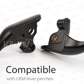 brake & clutch levers black compatible with Harley '08-'13 Touring & '14- Trike models