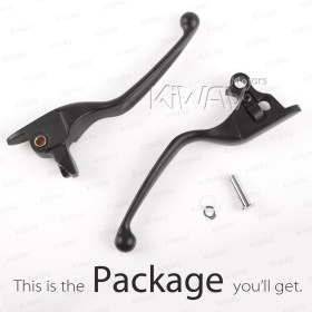 brake & clutch levers black compatible with Harley '08-'13 Touring & '14- Trike models