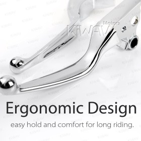 brake & clutch levers chrome compatible with Harley '08-'13 Touring & '14- Trike models