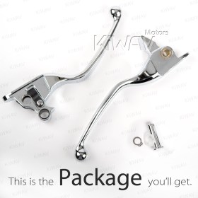 brake & clutch levers chrome compatible with Harley '08-'13 Touring & '14- Trike models