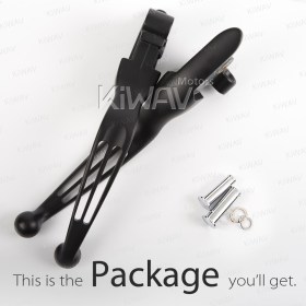 brake & clutch levers black compatible with Harley Davidson '14-'16 Touring models SLOTTED CUT TYPE B