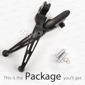brake & clutch levers black compatible with Harley Davidson '14-'16 Touring models SLOTTED CUT TYPE C