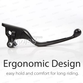 brake & clutch levers black compatible with Harley '08-'13 Touring & '14- Trike models SLOTTED CUT TYPE A