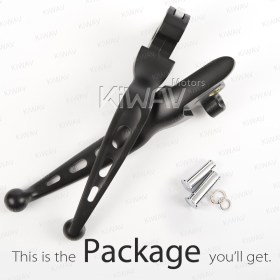 brake & clutch levers black compatible with Harley Davidson '14-'16 Touring models EDGE CUT TYPE A