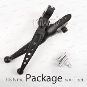 brake & clutch levers black compatible with harley davidson '14-'16 Touring models EDGE CUT TYPE C