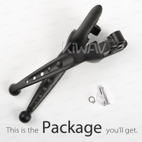 brake & clutch levers black compatible with Harley '08-'13 Touring & '14- Trike models EDGE CUT TYPE C