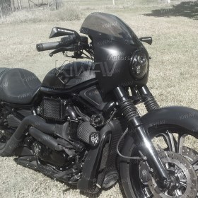 Axe black LED mirrors compatible with Harley-Davidson