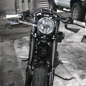 Axe black LED mirrors compatible with Harley-Davidson