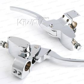 Hydraulic clutch & brake hand control chrome