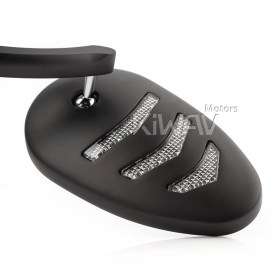 Arrow black LED mirrors compatible with Harley Davidson