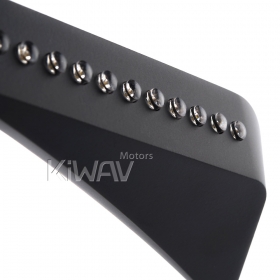 LED付きバイクミラー　アックス　黒　10mm正ネジ　バイク　に汎用