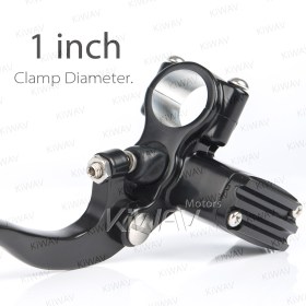Vintage hand control black for 1 inch bar