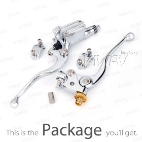 Vintage hand control chrome for 1 inch bar