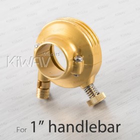 Vintage single cable throttle housing gold