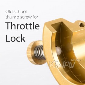 Vintage single cable throttle housing gold