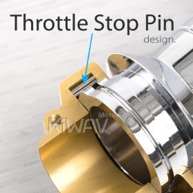 Vintage single cable throttle housing gold