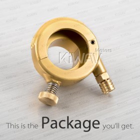 Vintage single cable throttle housing gold